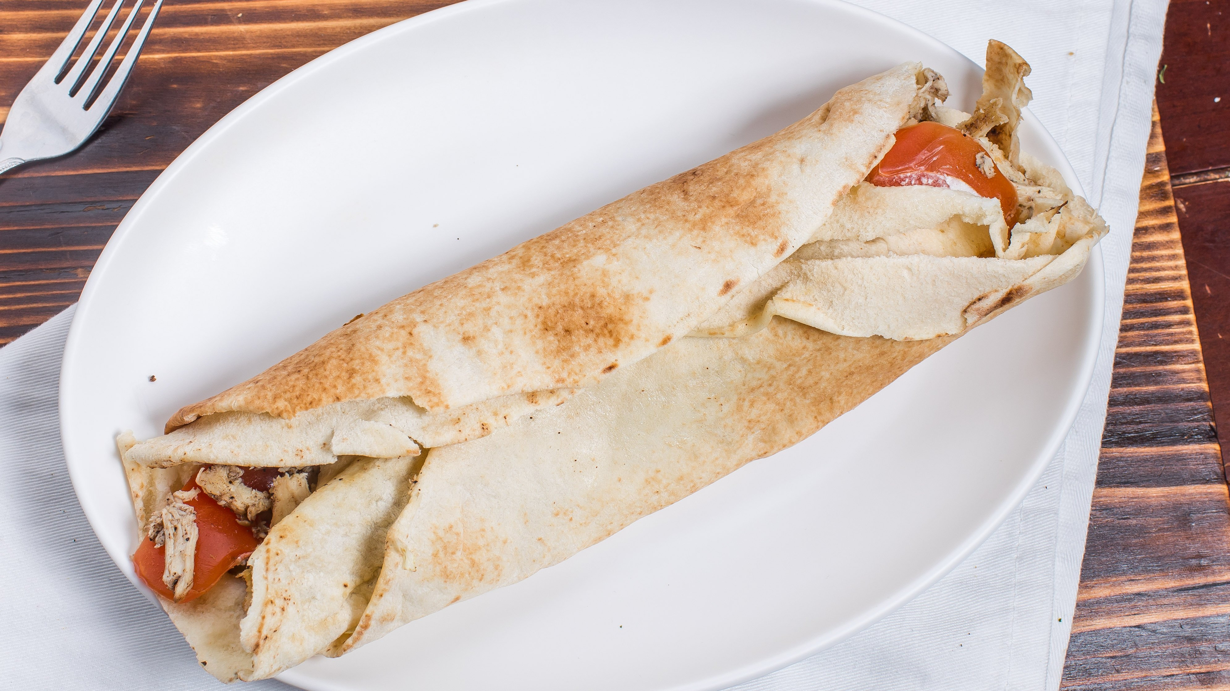 Chicken shawarma wrap